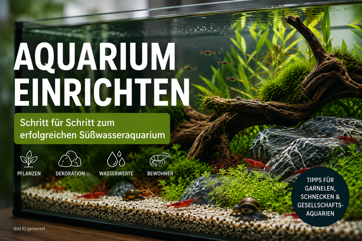 Aquarium einrichten – Ratgeber für Süßwasseraquarien