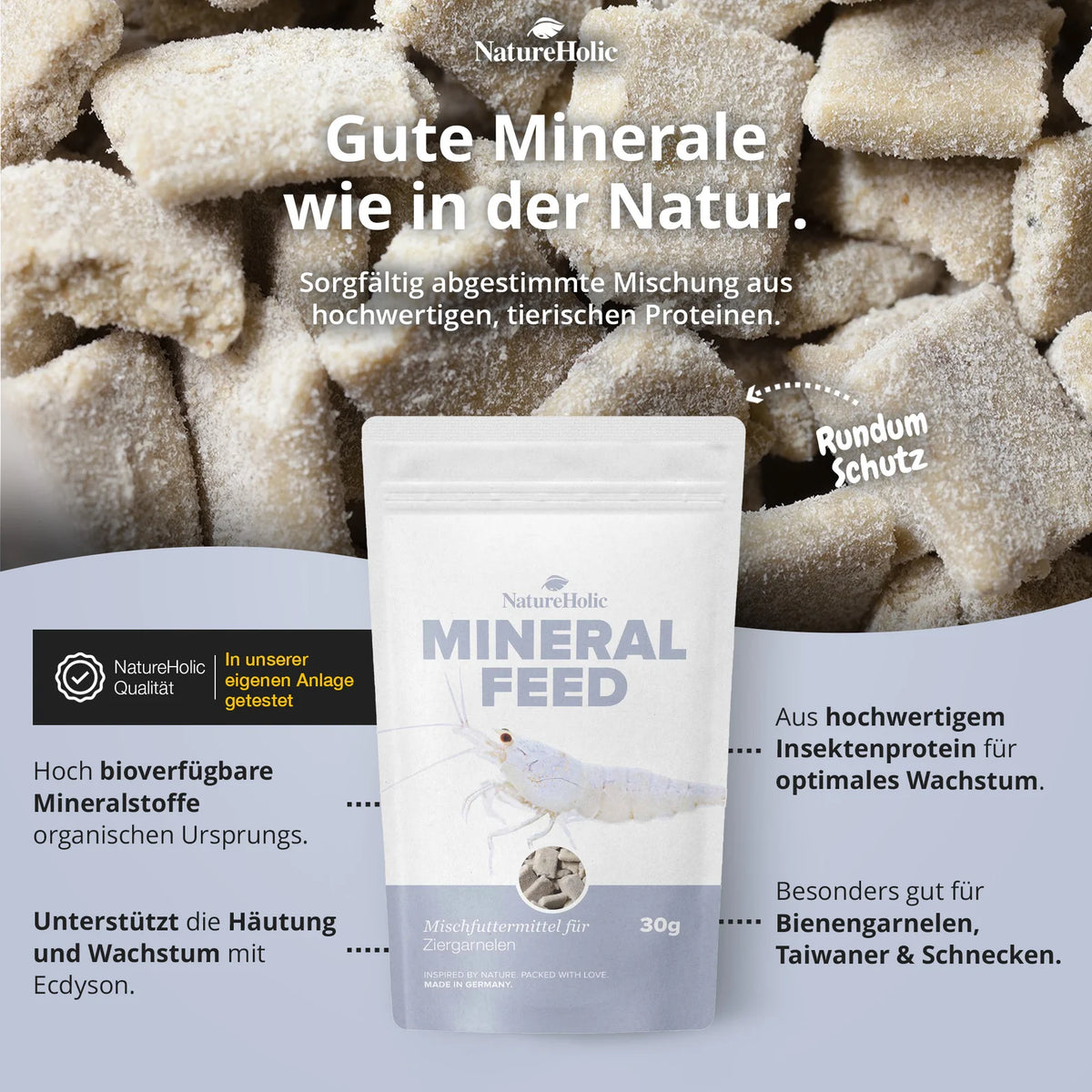 NatureHolic Mineralfeed Garnelenfutter 30 g
