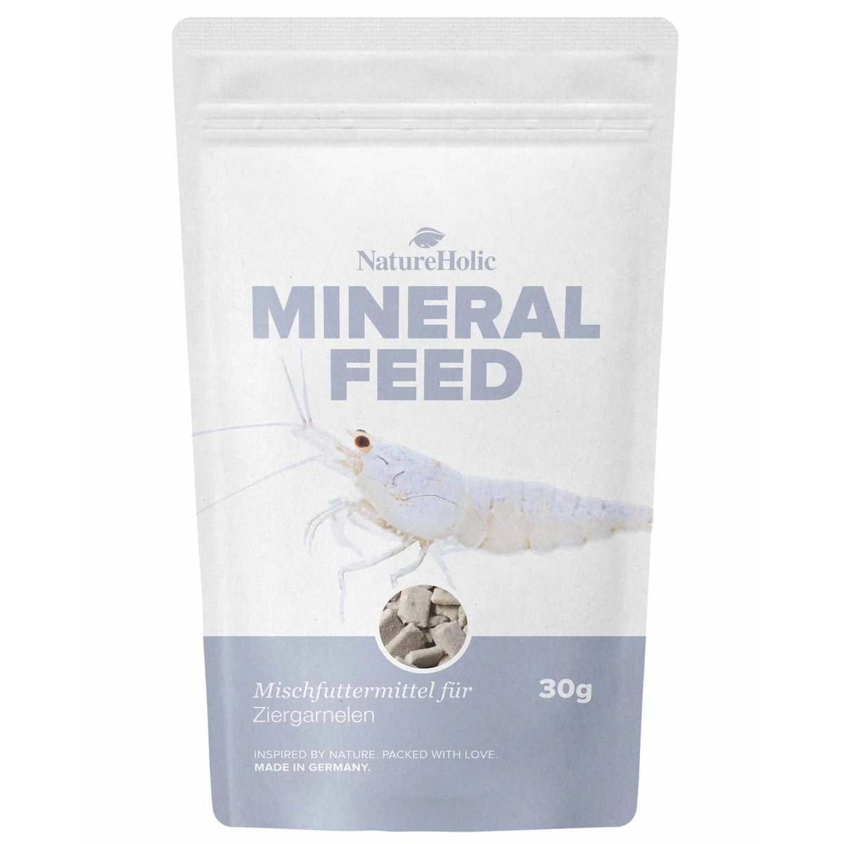 Kennerpaket – NatureHolic Garnelenfutter Mainfeed, Proteinfeed & Mineralfeed je 30 g