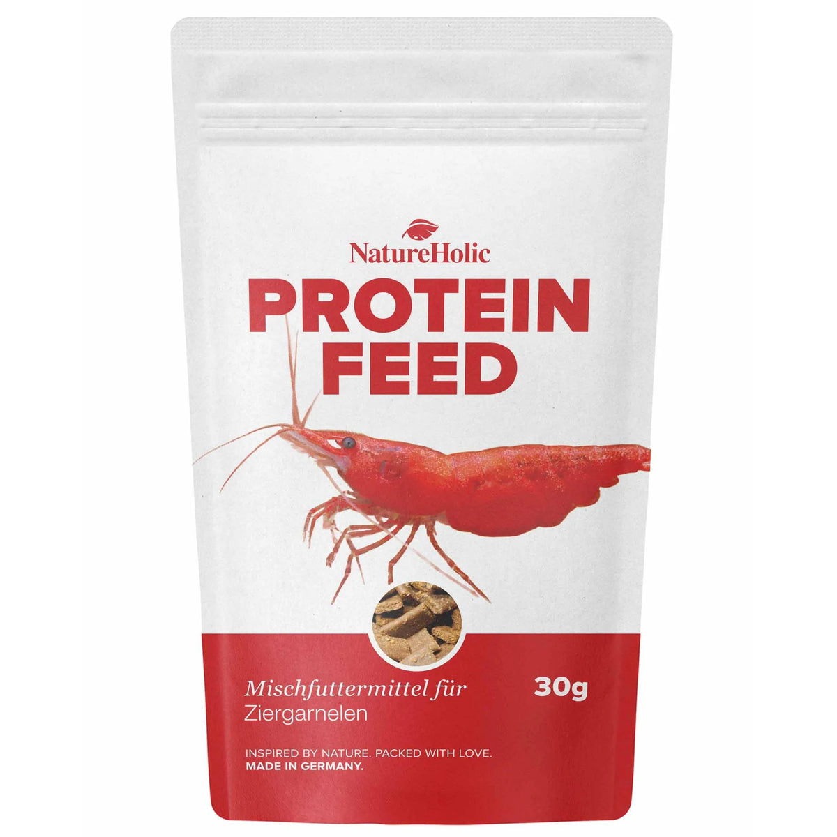 Kennerpaket – NatureHolic Garnelenfutter Mainfeed, Proteinfeed & Mineralfeed je 30 g