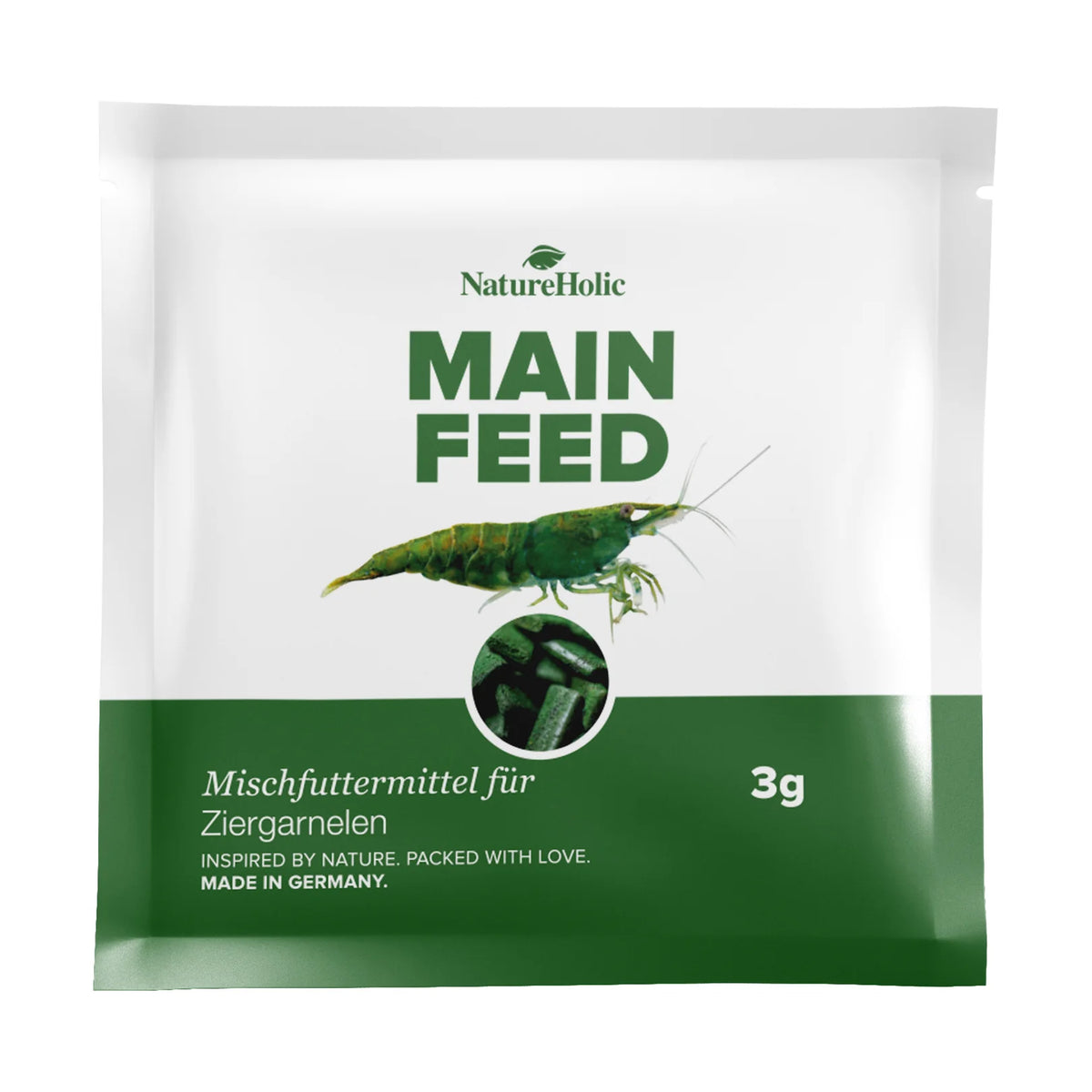 Bunte Tüte – NatureHolic Garnelenfutter-Probierpaket, 3 × 3 g