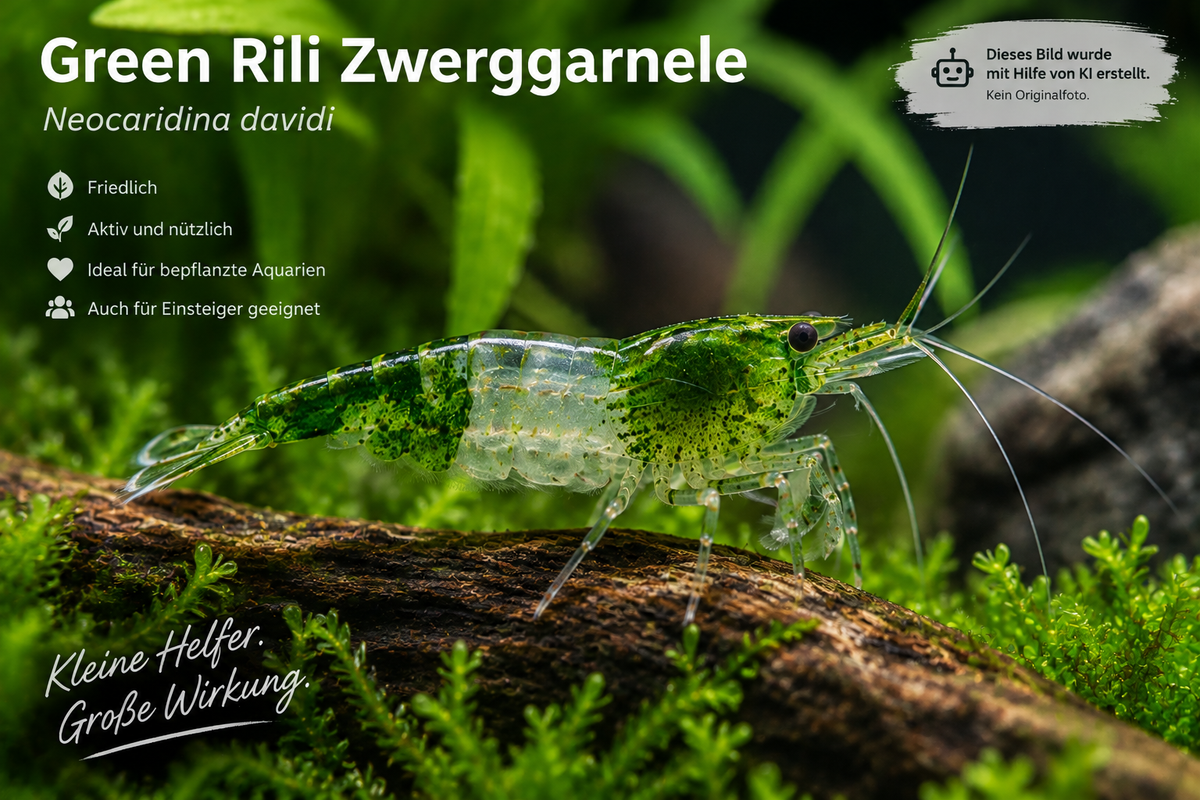 Green Rili Zwerggarnele kaufen | Neocaridina davidi