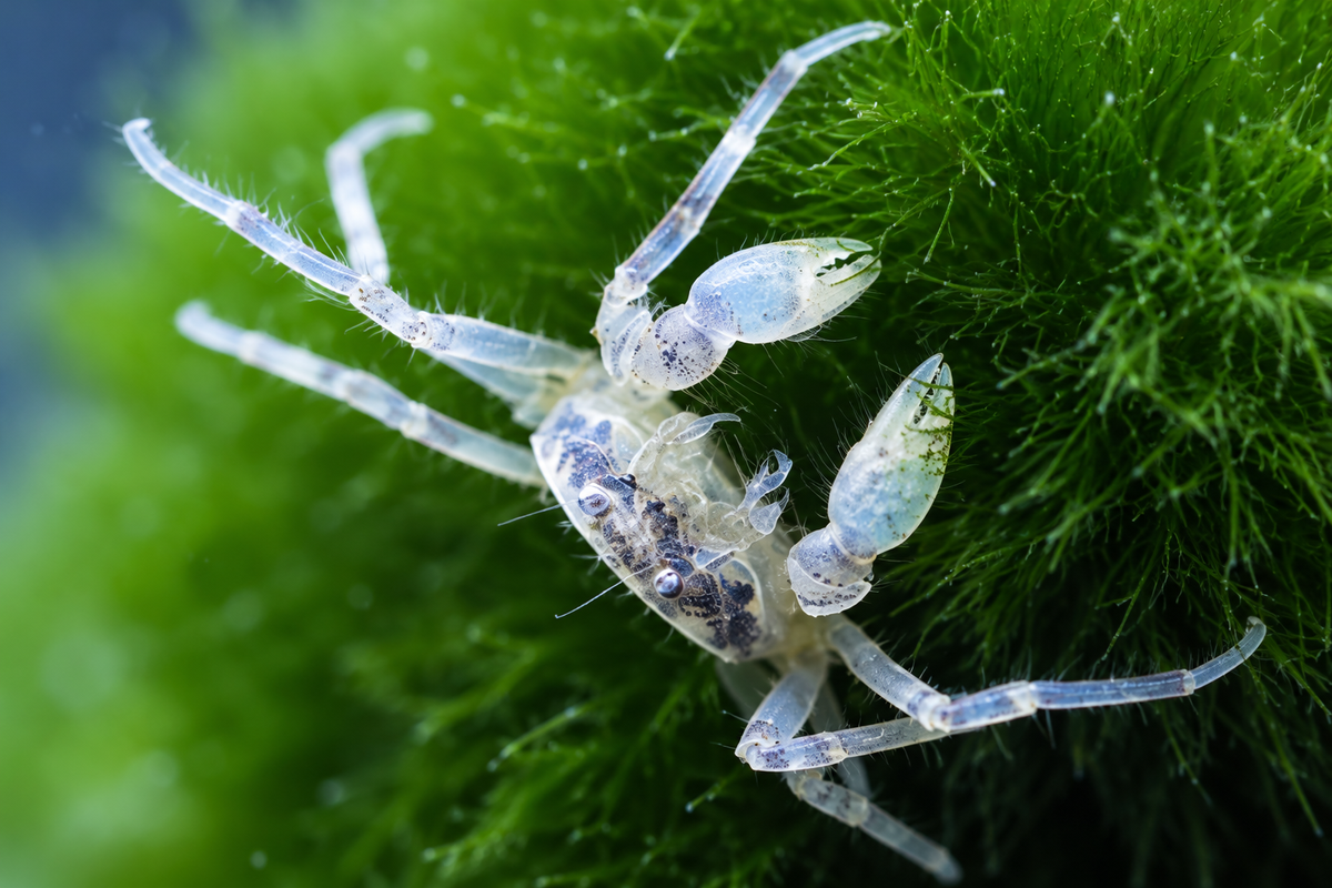 Microkrabbe – Limnopilos naiyanetri | Winzige Süßwasserkrabbe