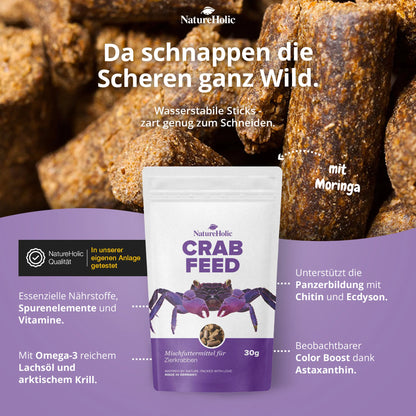 NatureHolic Krabbenfeed Krabbenfutter 30 g
