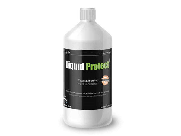 Flasche mit 1000ml Liquid Protect wasseraufbereitet von Glasgarten 