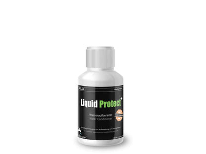 Flasche mit 100ml Liquid Protect von Glasgarten wasseraufbereitet Produktfoto
