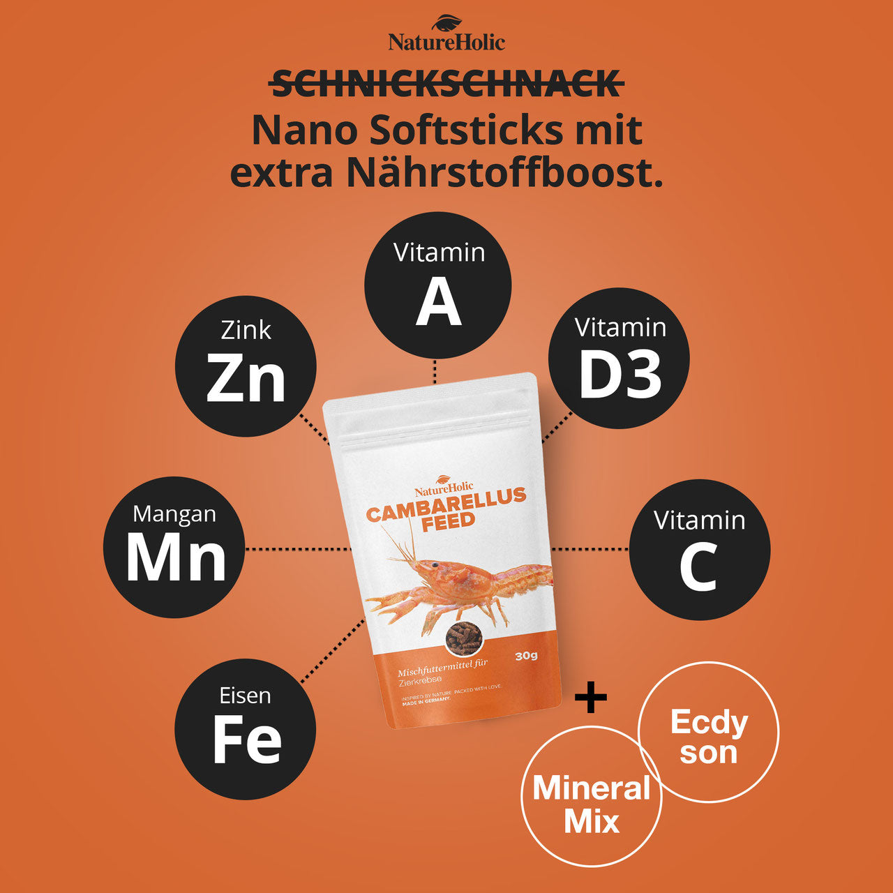NatureHolic Cambarellus Feed – Premiumfutter für CPO & Zwergkrebse